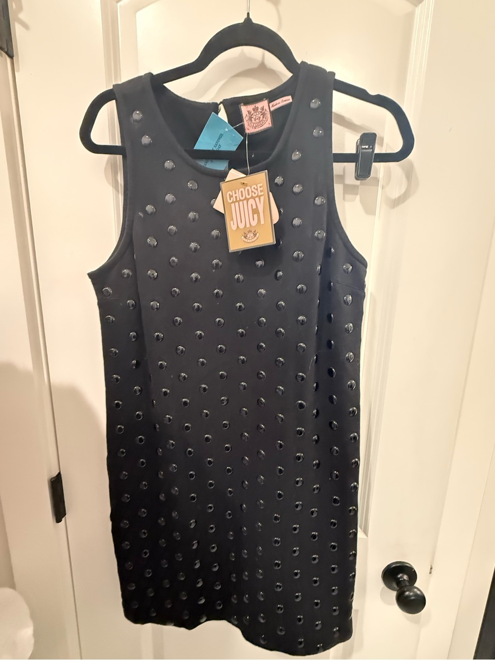 Juicy Couture Black Studded Shift Dress